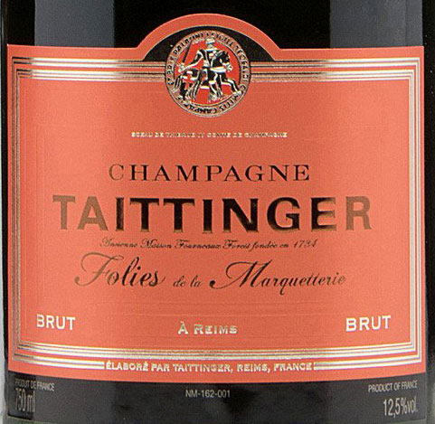 Champagne Taittinger Folies de la Marquetterie