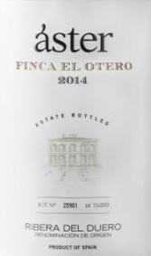 Etiqueta Aster Finca el Otero 2014